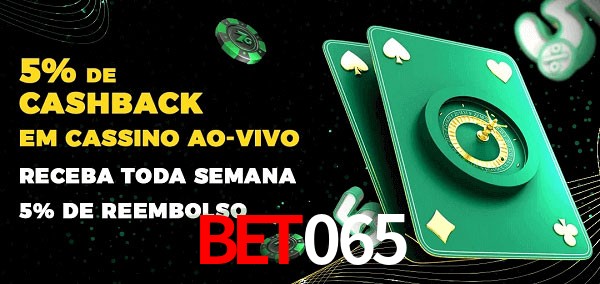 Promoções do cassino ao Vivo bet065